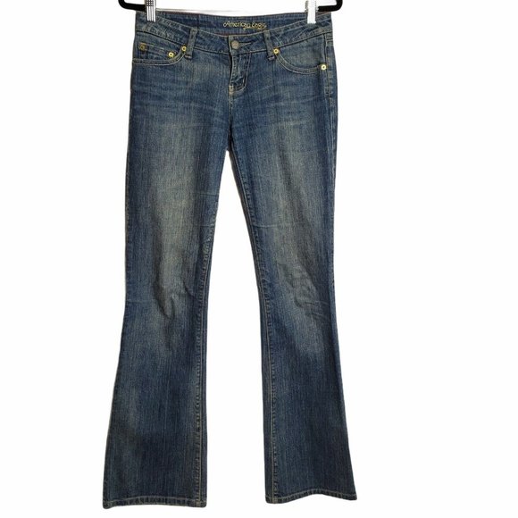 American Eagle Hipster Low Rise Boot Cut Jeans 2